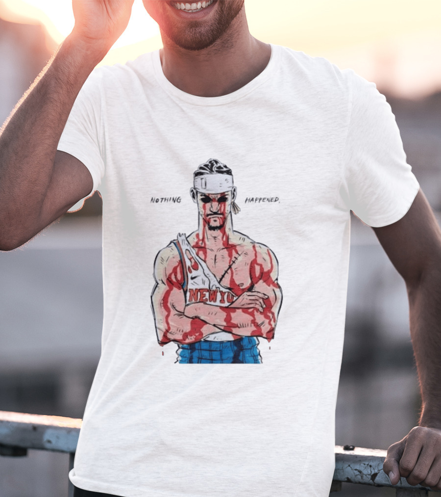 Roronoa Zoro Knicks Nothing Happened Crossover With Josh Hart T-Shirt