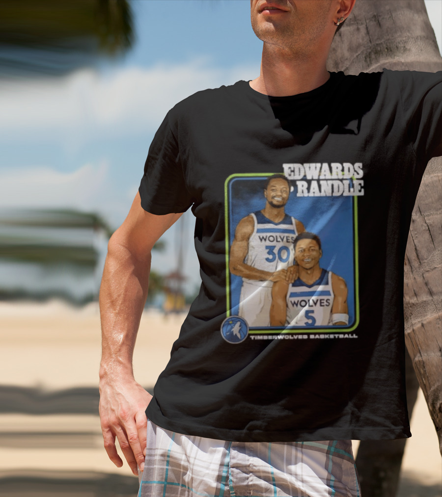 Edwards Randle Wolves 30 5 Basketball Duo T-Shirt