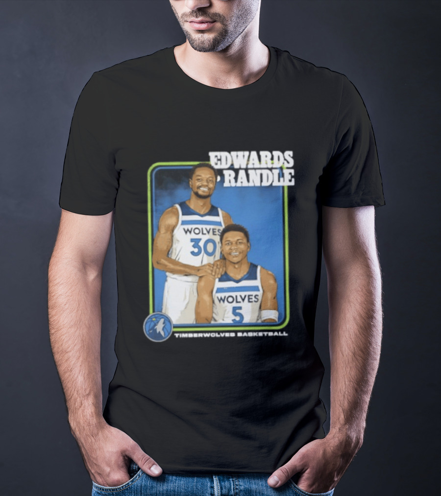 Edwards Randle Wolves 30 5 Basketball Duo T-Shirt