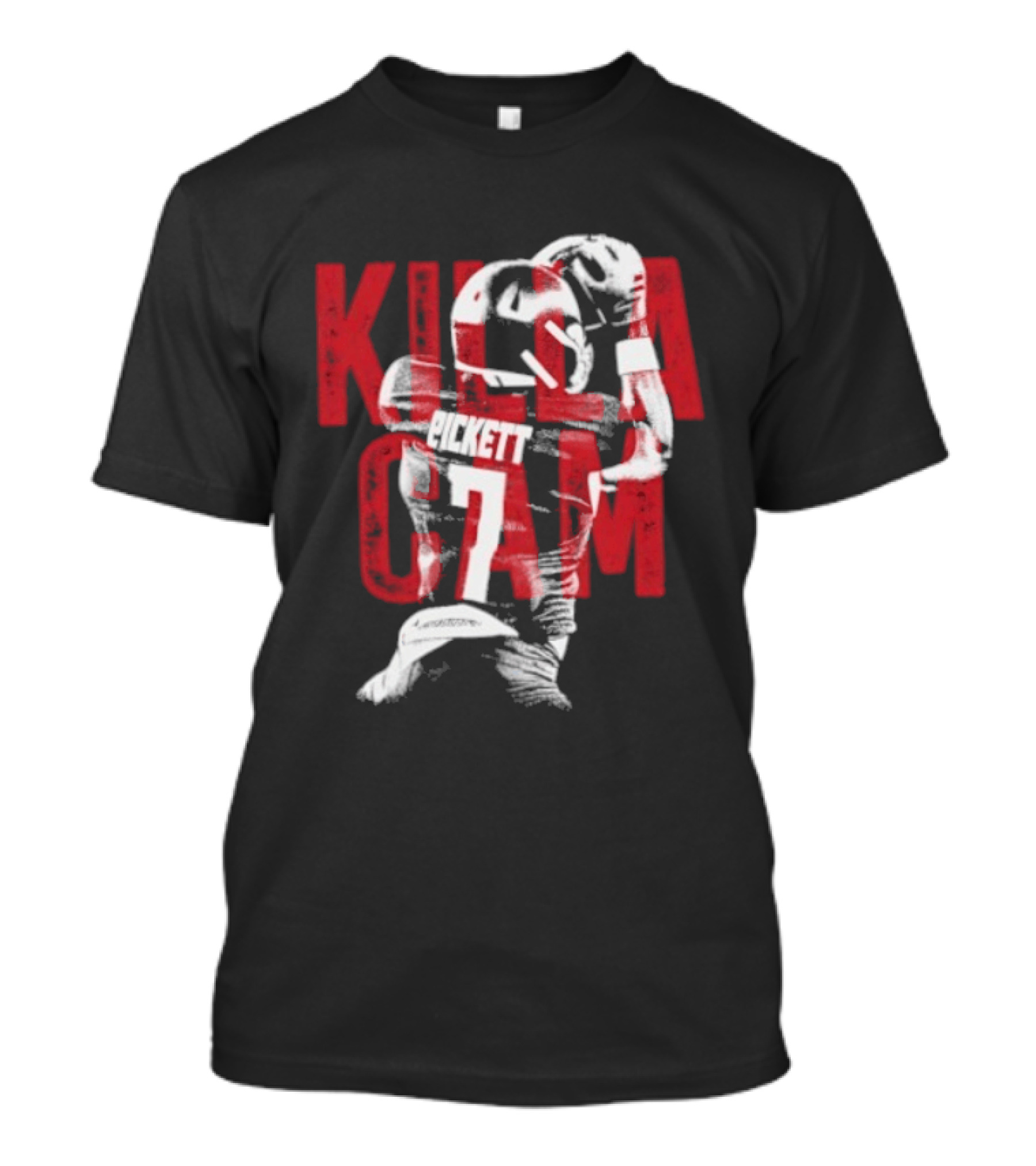 Killa Cam Pickett Kansas Jayhawks 7 Bitmap Overlay T-Shirt