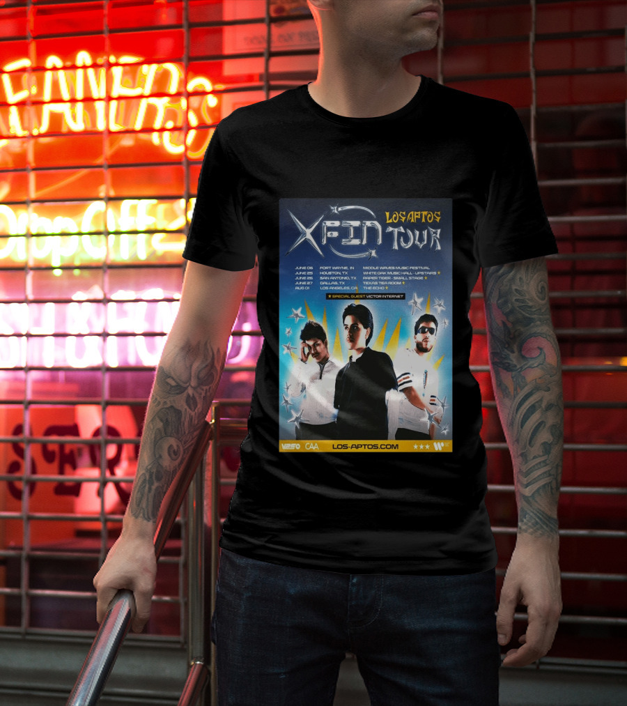 Los Aptos X Fin Tour 2026 Special Guest Victor Internet T-Shirt