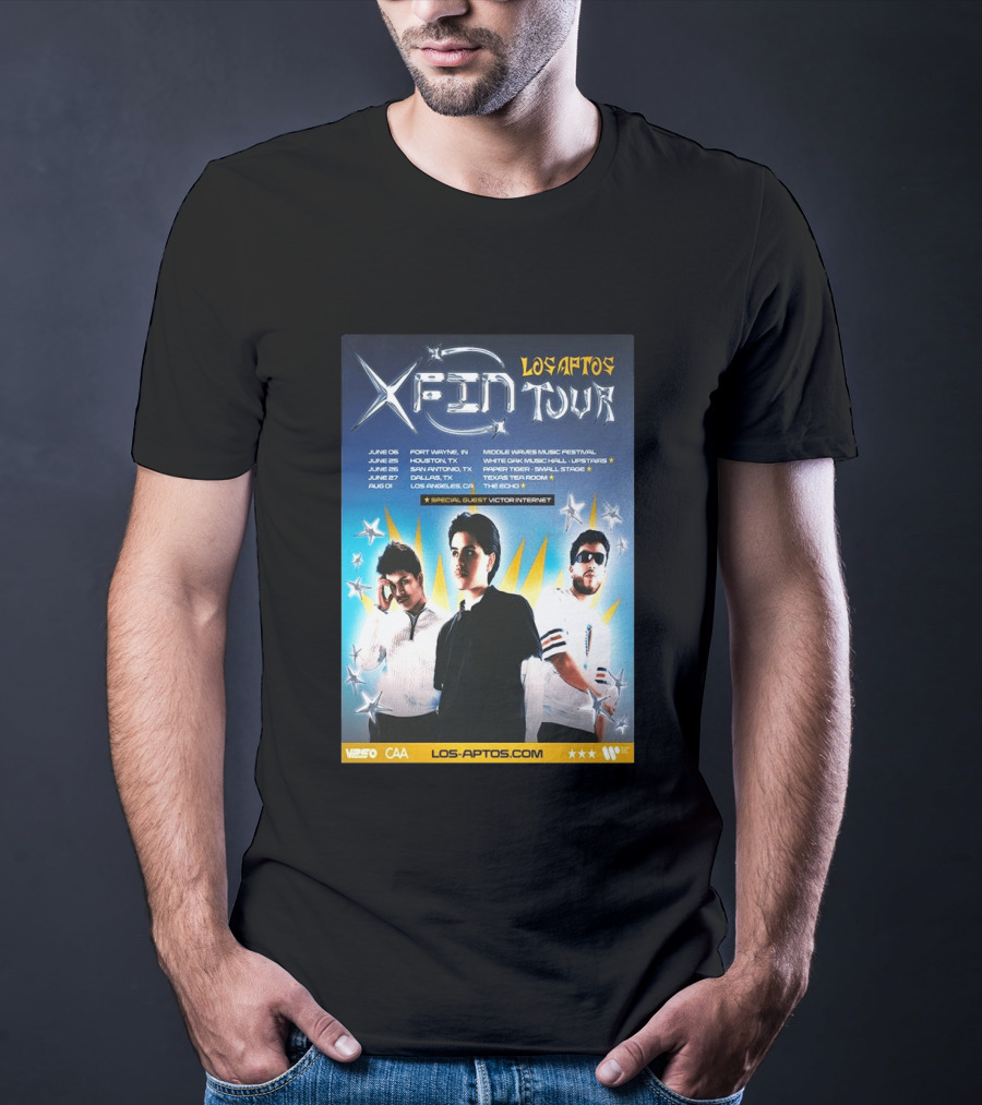 Los Aptos X Fin Tour 2026 Special Guest Victor Internet T-Shirt