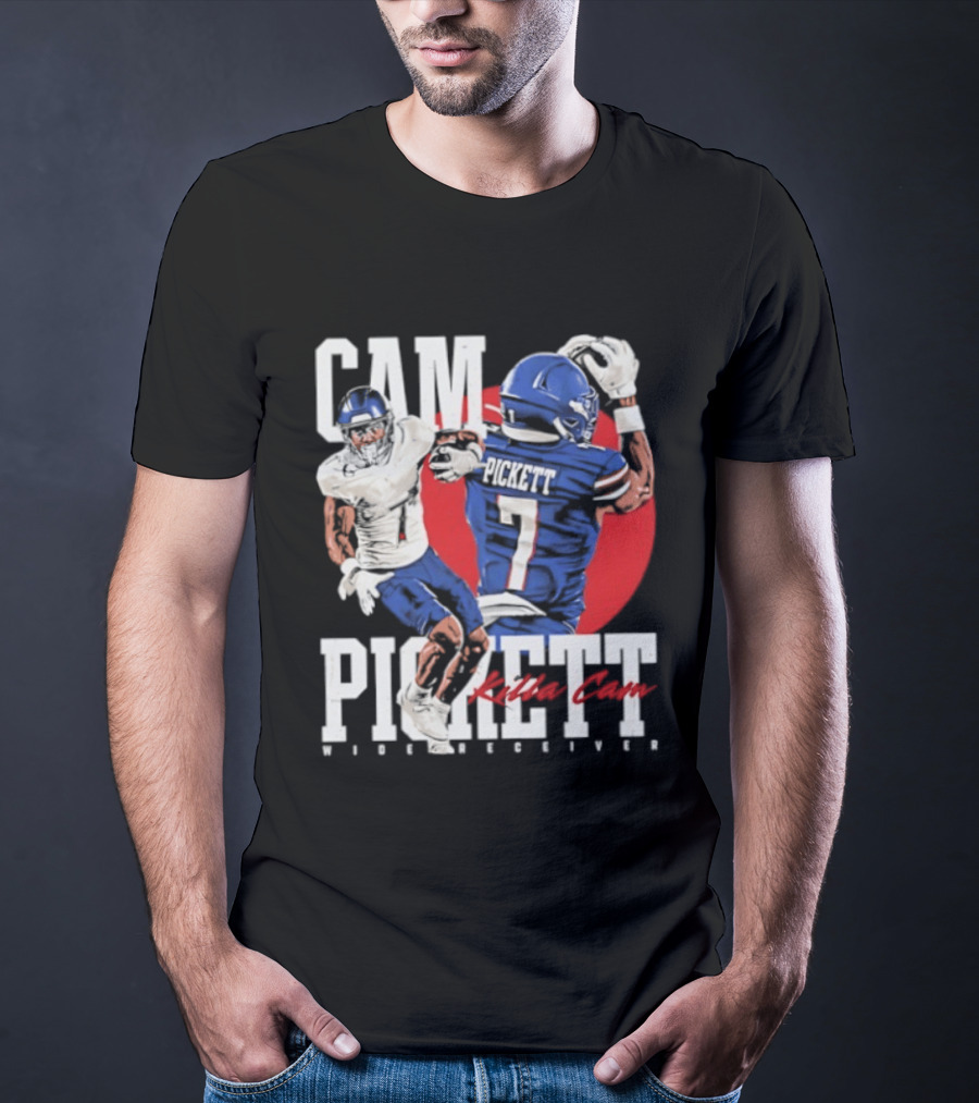 Cam Pickett Killa Cam Kansas Jayhawks Wide Receiver Football T-Shirt