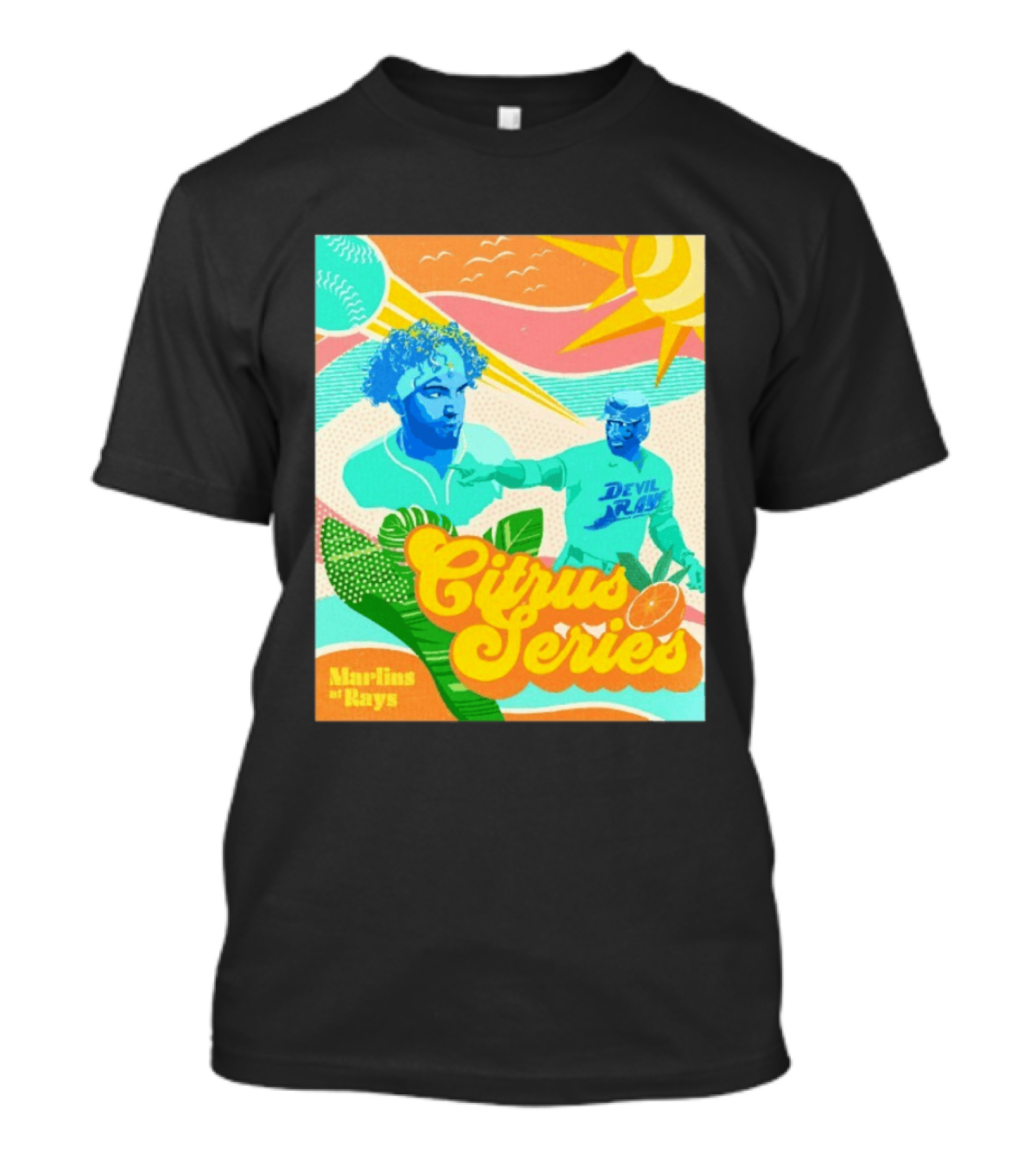 Citrus Series Miami Marlins Tampa Bay Devil Rays T-Shirt