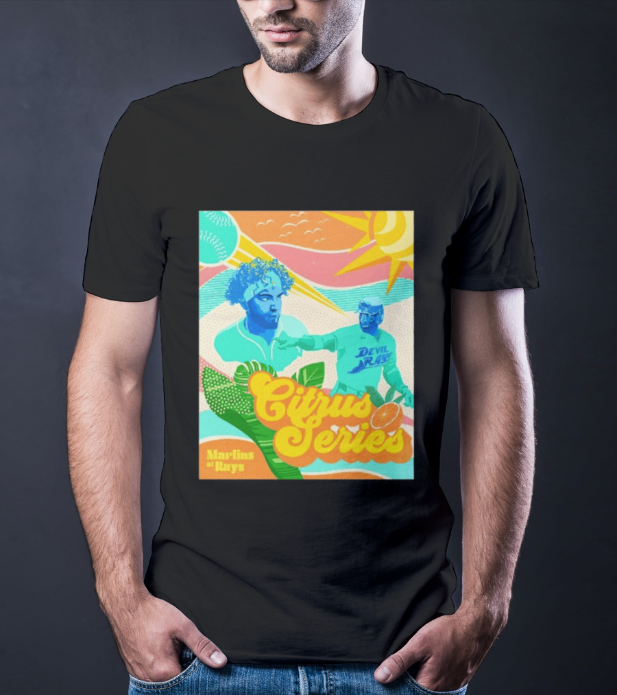Citrus Series Miami Marlins Tampa Bay Devil Rays T-Shirt