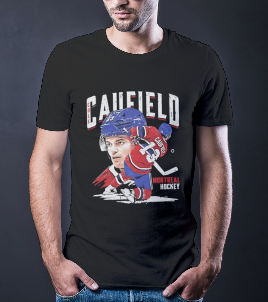Cole Caufield Montreal Canadiens Hockey 22 Player Dynamic Action T-Shirt