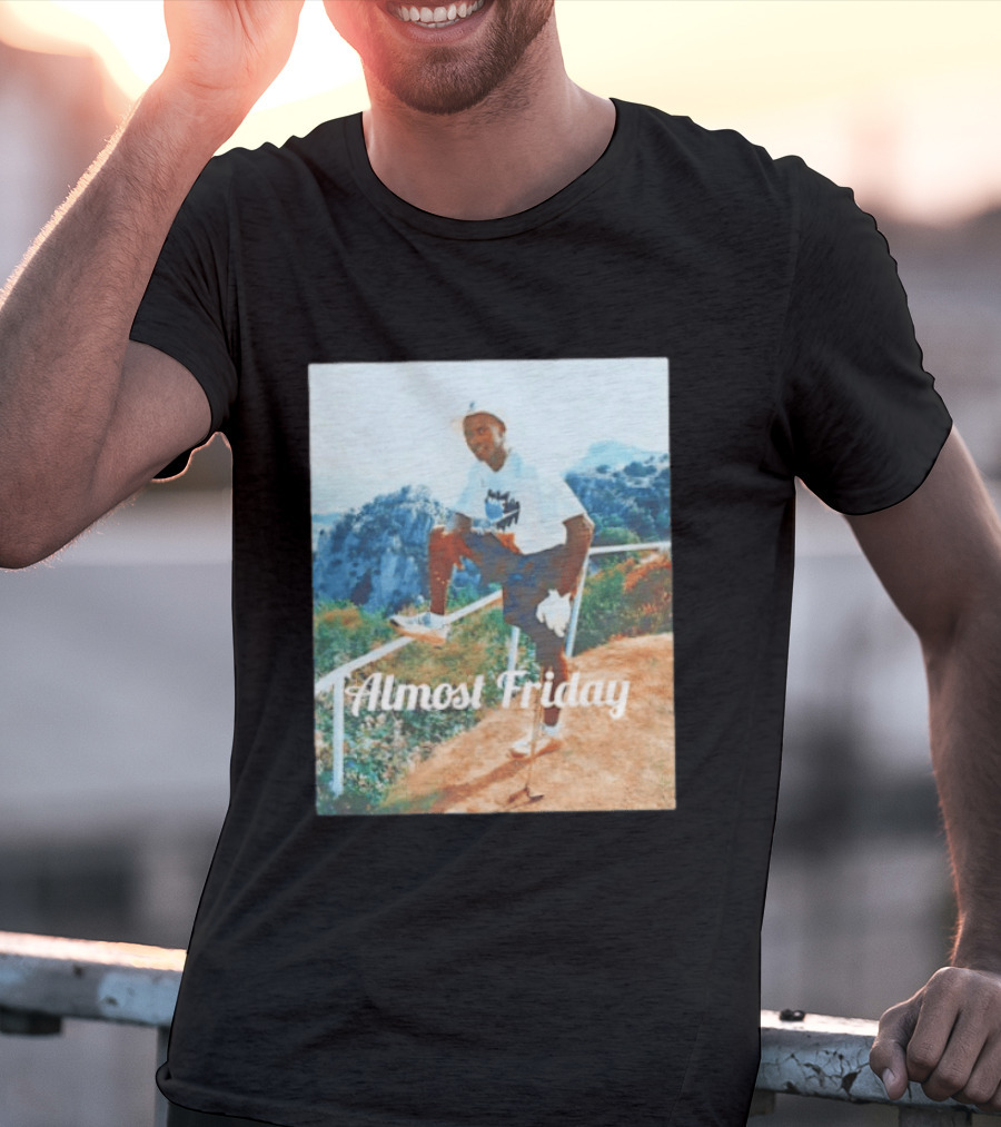 Michael Jordan Golfing Almost Friday Scenic View T-Shirt