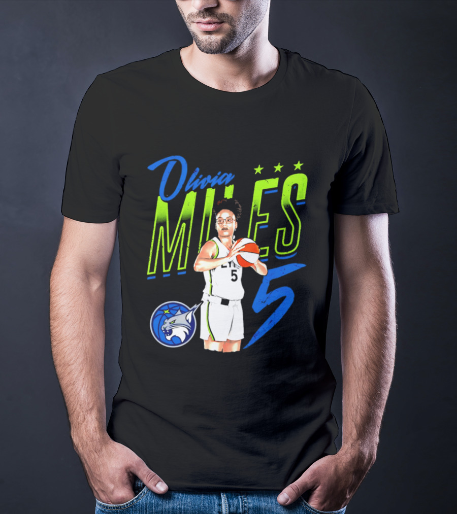Olivia Miles Minnesota Lynx 5 Star Player T-Shirt