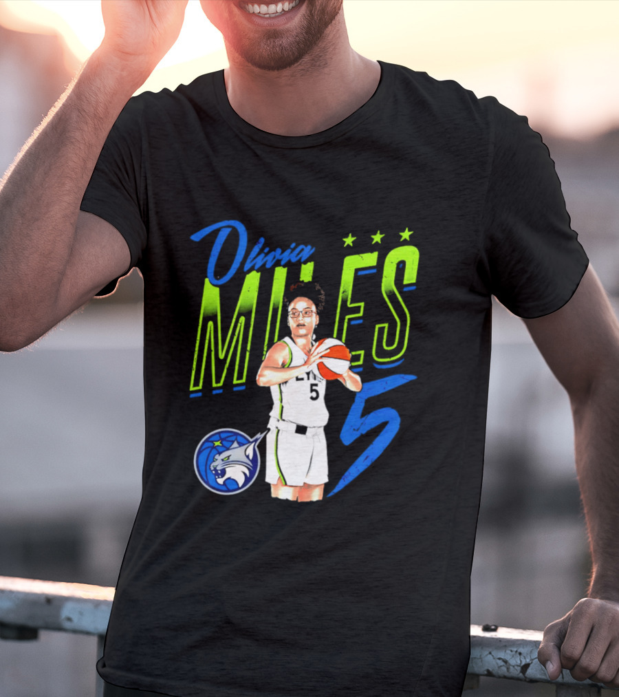 Olivia Miles Minnesota Lynx 5 Star Player T-Shirt