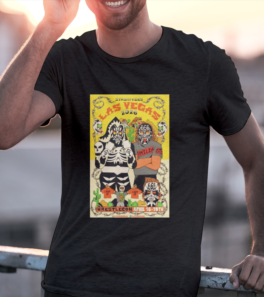 Stashpages Las Vegas 2026 Wrestlecon April 16 19 Featuring Amelia 666 And Park T-Shirt