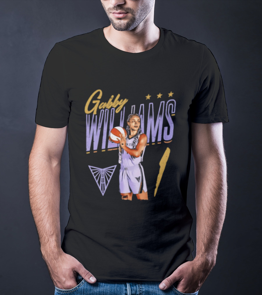 Gabby Williams 1 Golden State Valkyries Basketball Pose T-Shirt