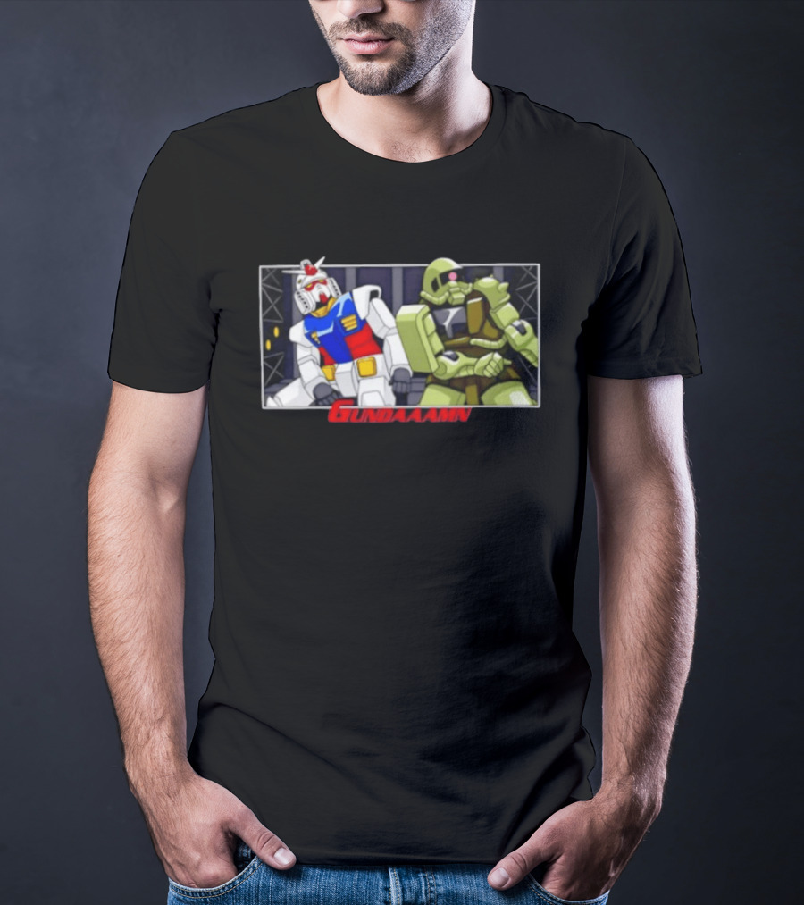 Gundaaamn Robots Anime Mecha Showdown T-Shirt