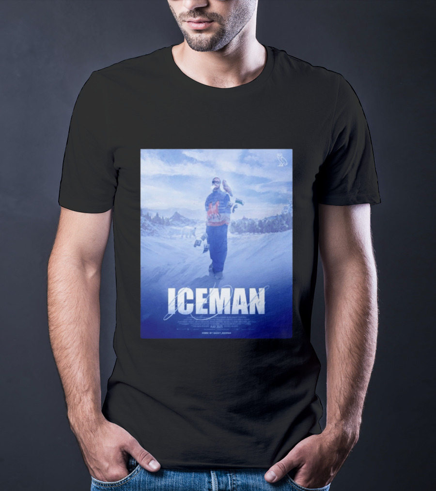 ICEMAN By Drake Featuring Saint Justin OVO Collaboration 2025 Winter Snowy Landscape T-Shirt