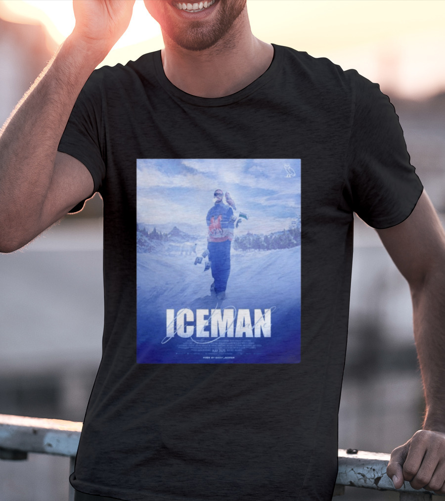 ICEMAN By Drake Featuring Saint Justin OVO Collaboration 2025 Winter Snowy Landscape T-Shirt