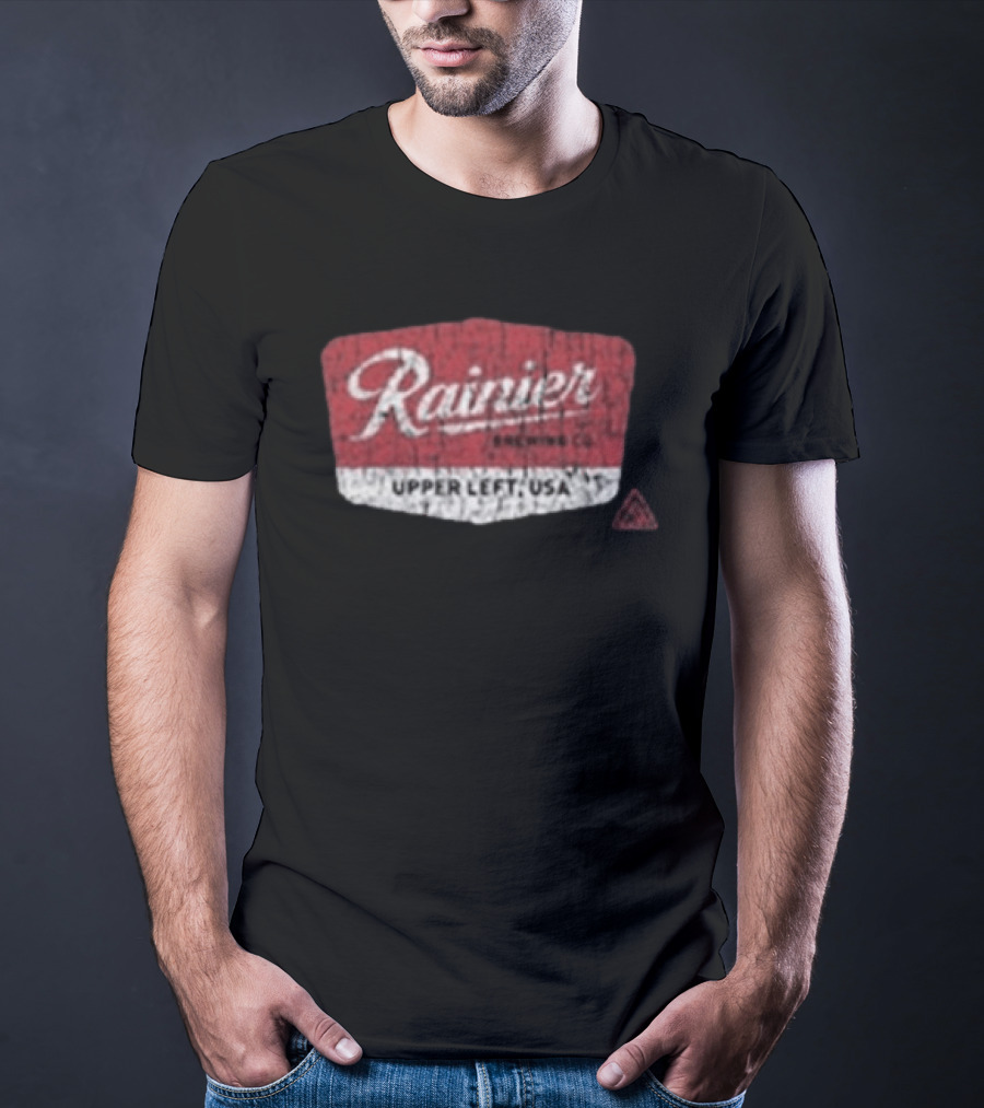 Rainier Brewing Co Upper Left USA The Great PNW T-Shirt