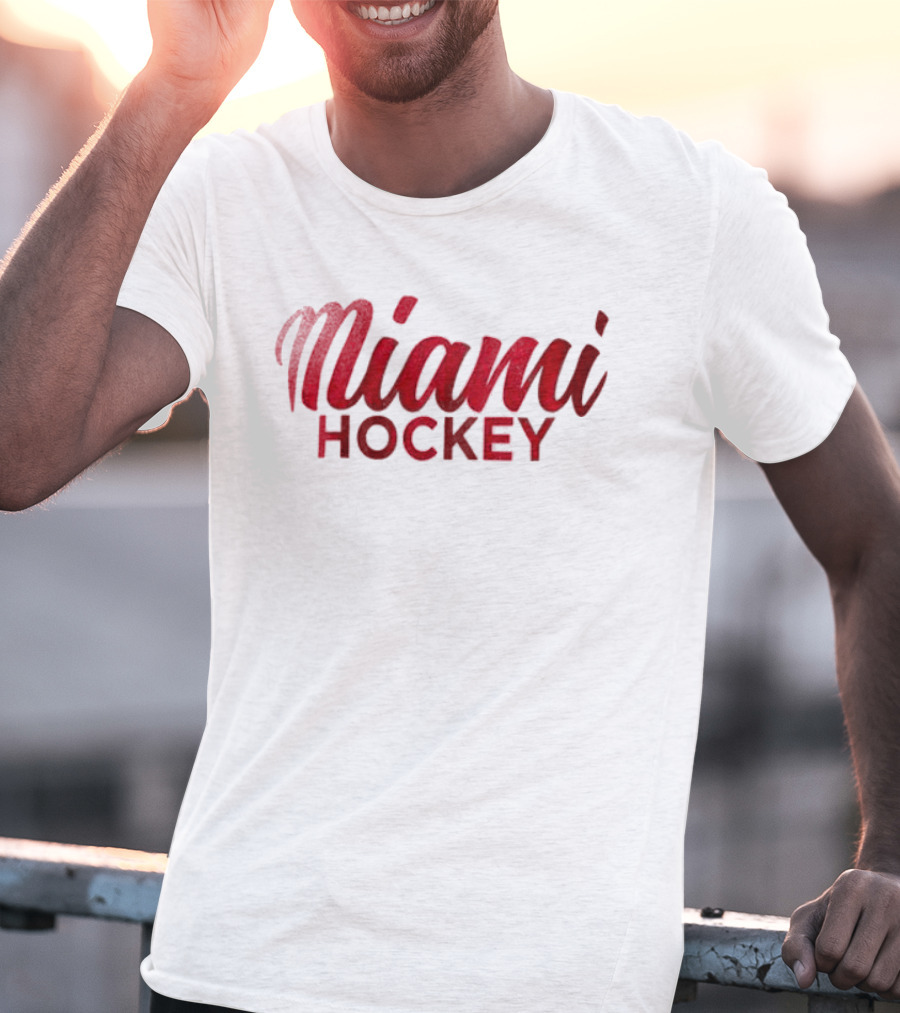 Miami RedHawks Hockey Brick Street T-Shirt