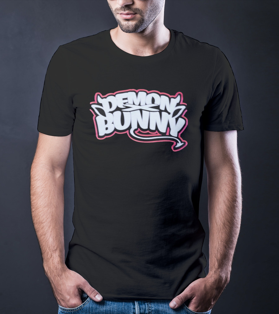 Demon Bunny Devil Horns Tail T-Shirt
