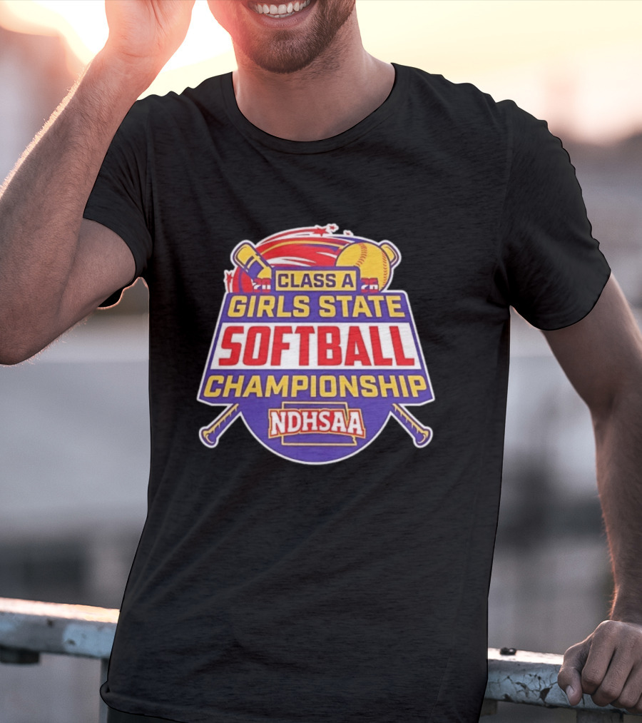 Class A Girls State Softball Championship NDHSAA 2026 Merchandise T-Shirt