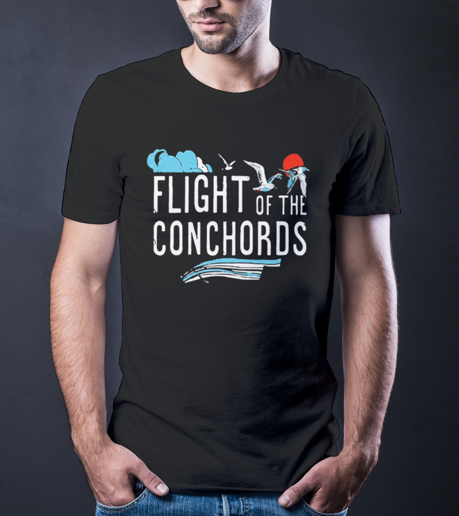 Flight Of The Conchords Santa Barbara Seagulls And Waves T-Shirt