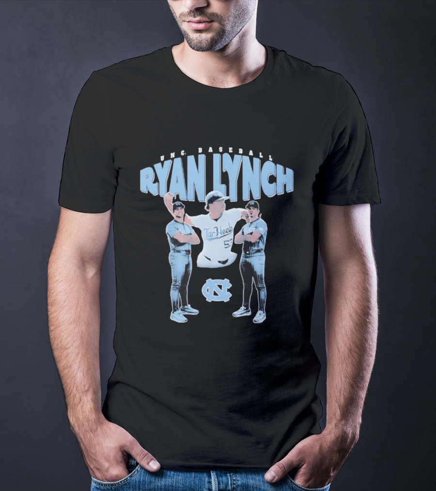 UNC Baseball Ryan Lynch Tar Heels 52 T-Shirt