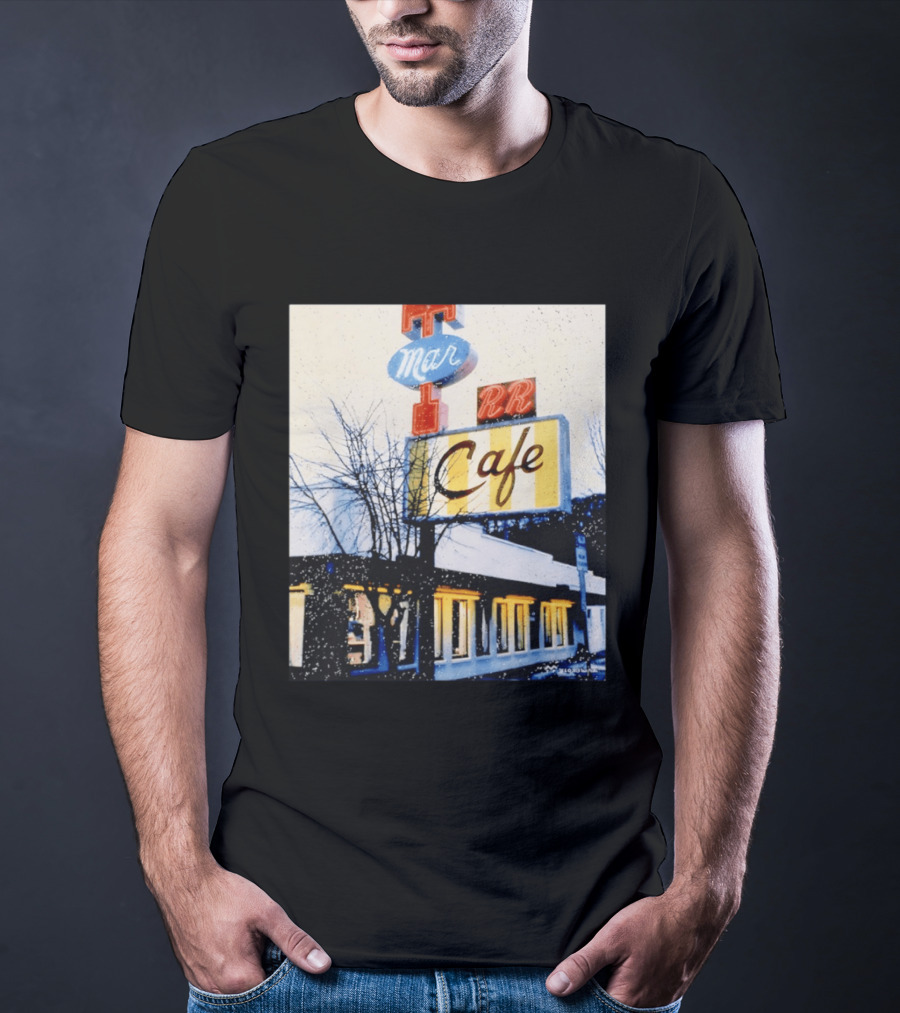 Twin Peaks Mar RR Cafe Sign Iconic Diner Scene T-Shirt