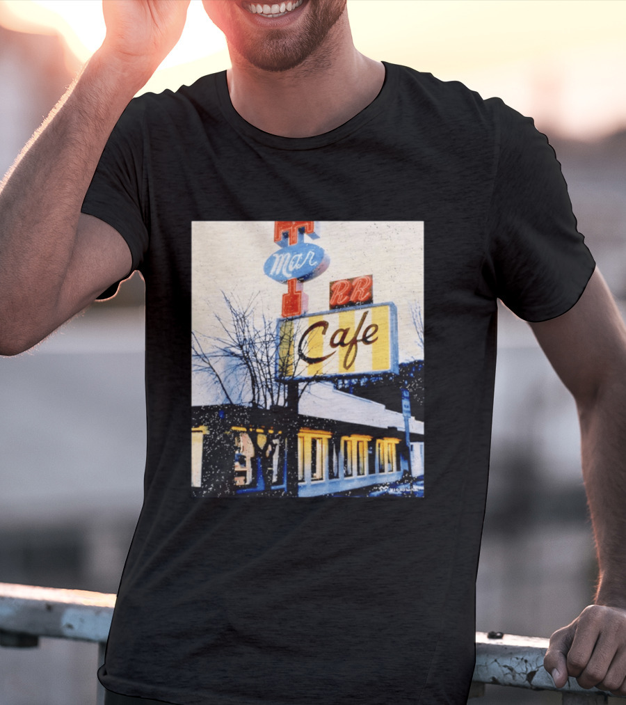Twin Peaks Mar RR Cafe Sign Iconic Diner Scene T-Shirt