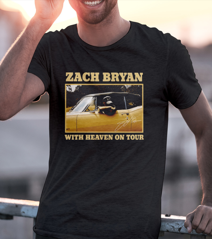 Zach Bryan With Heaven On Tour 2026 Signature Convertible T-Shirt