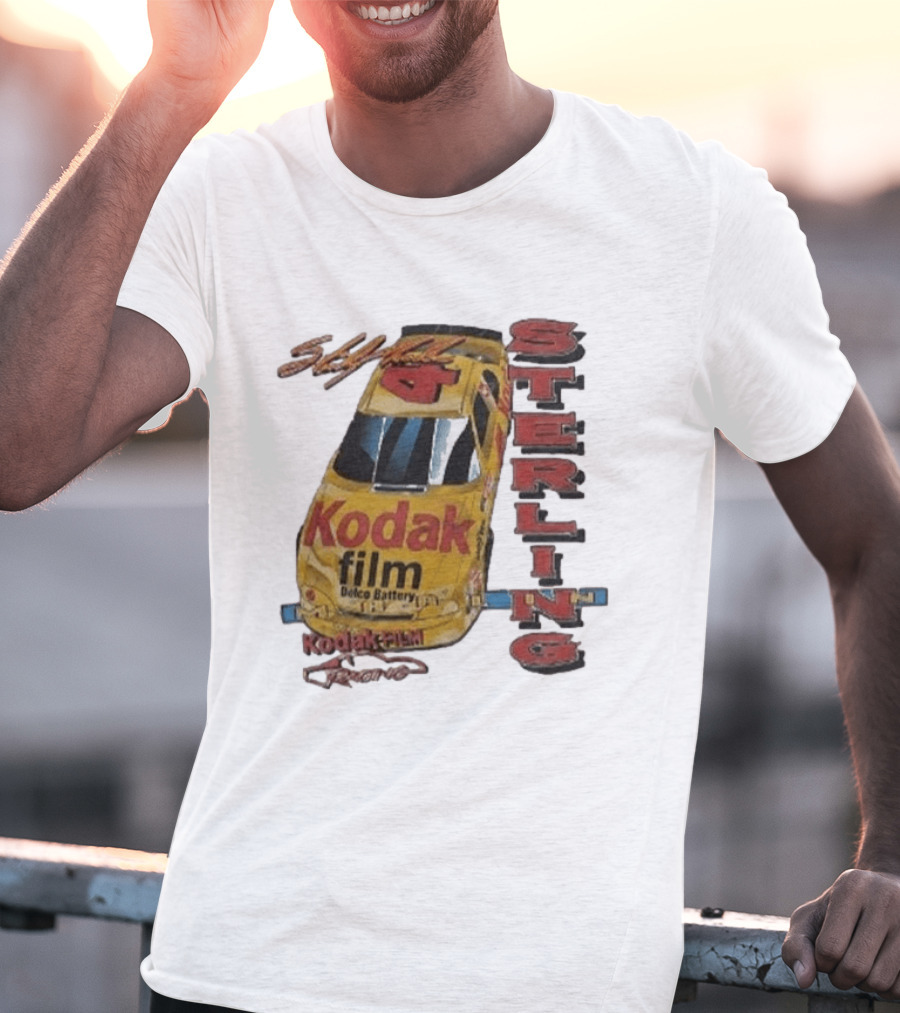 AJ Dillon Kodak Racing Sterling Marlin Kodak Film Delco Battery Car T-Shirt