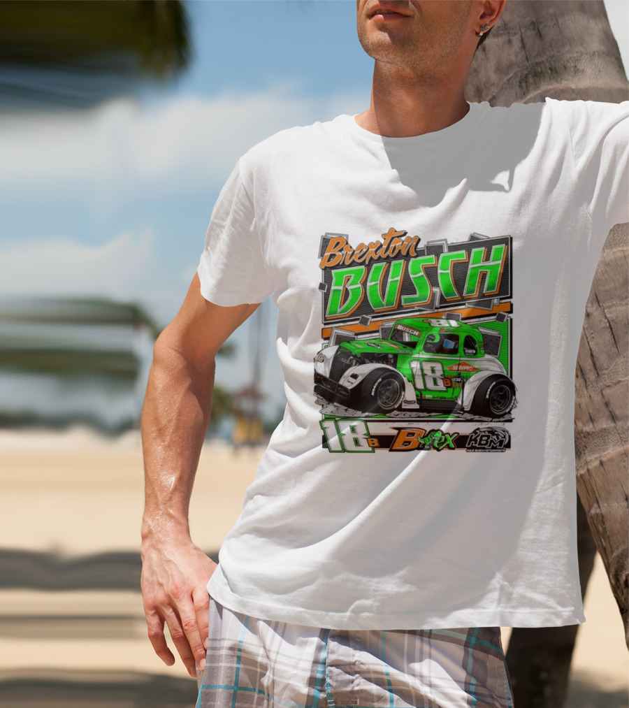 Brexton Busch 18 B Rex KBM Race Car Graphic 2026 T-Shirt