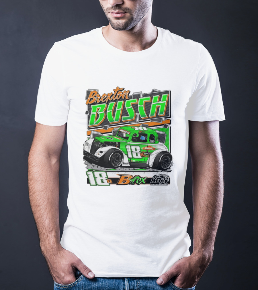 Brexton Busch 18 B Rex KBM Race Car Graphic 2026 T-Shirt