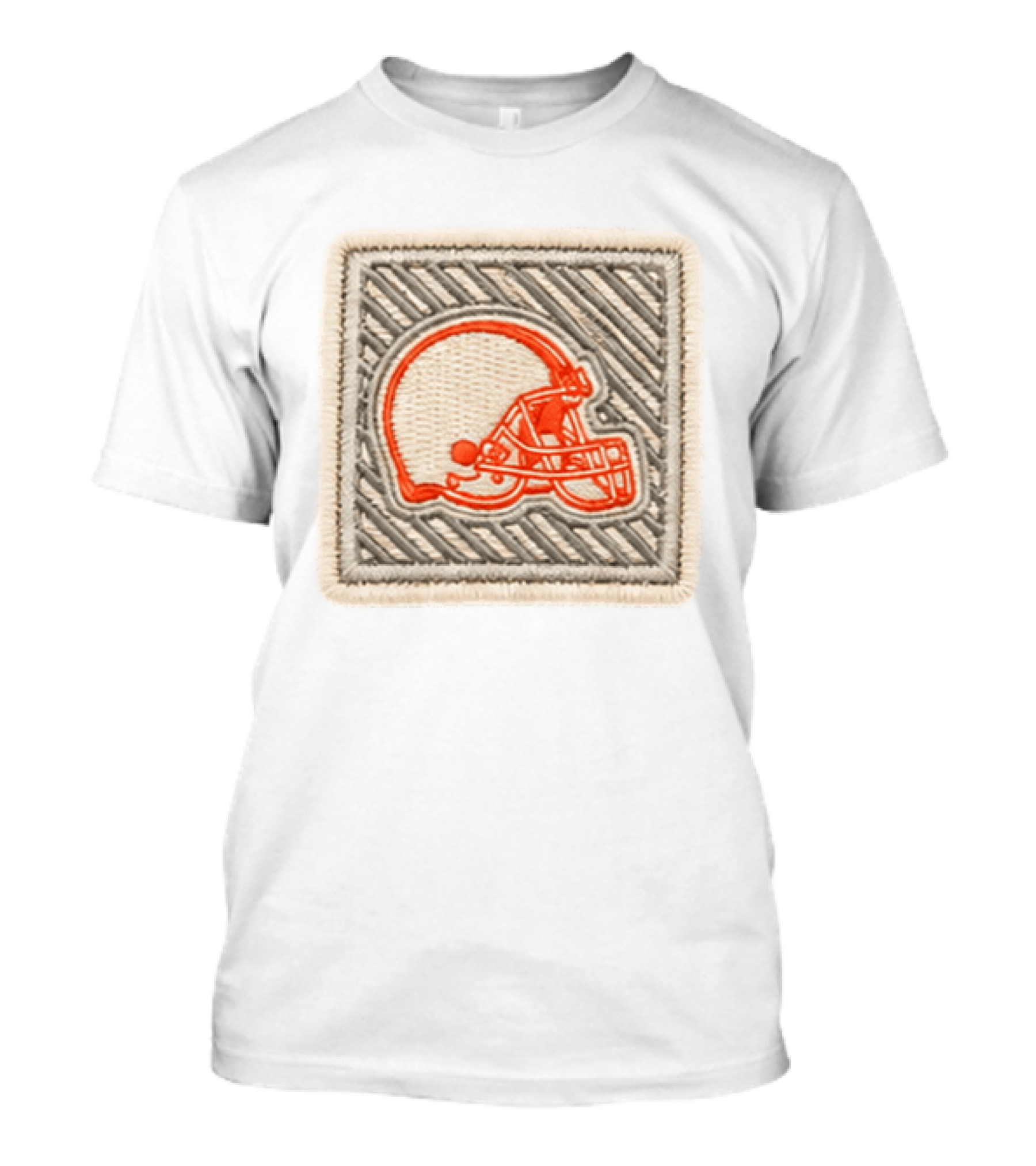 Browns 2026 Training Camp Helmet Patch Retro Style Embroidery T-Shirt