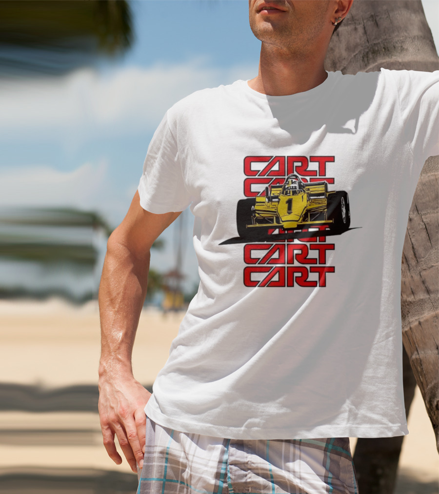 CART Racing Number 1 Yellow Formula Motorsport Classic Car T-Shirt
