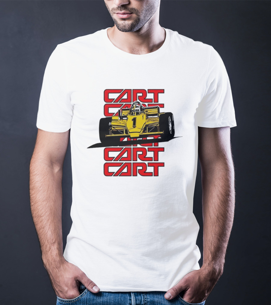 CART Racing Number 1 Yellow Formula Motorsport Classic Car T-Shirt