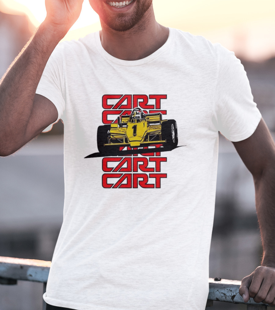CART Racing Number 1 Yellow Formula Motorsport Classic Car T-Shirt