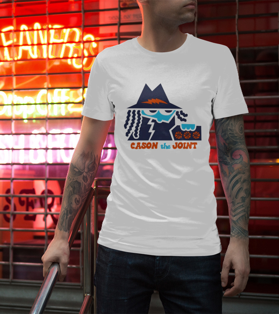 Cason The Joint Lightning Bolt Hat Basketball Trio T-Shirt