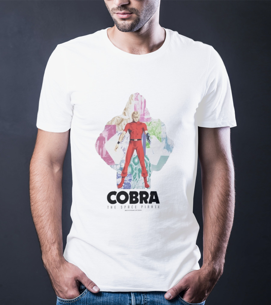 Cobra The Space Pirate Manga Vintage Collage T-Shirt