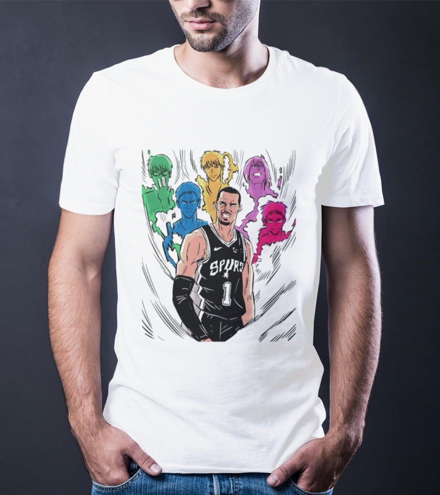 San Antonio Spurs Generation Of Miracles Anime Basketball T-Shirt
