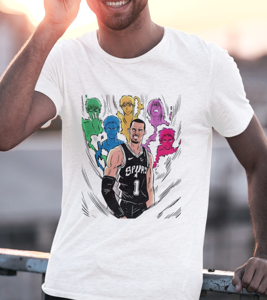 San Antonio Spurs Generation Of Miracles Anime Basketball T-Shirt