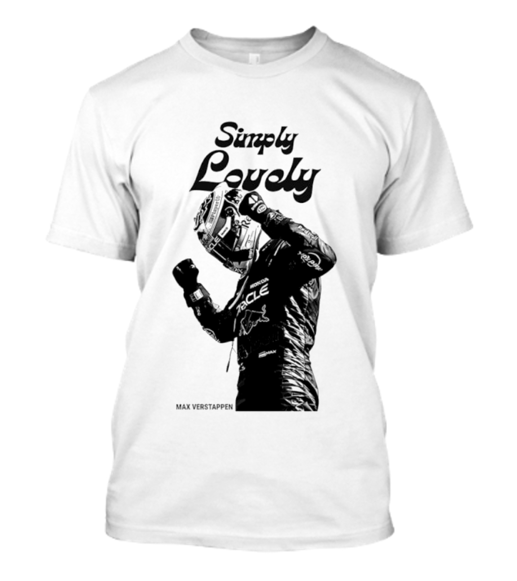 Simply Lovely Max Verstappen Racing Celebration Pose T-Shirt