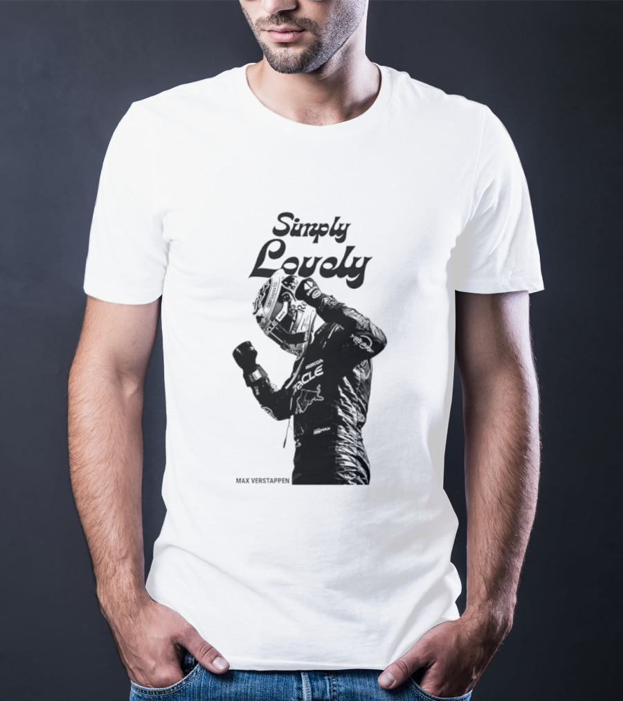 Simply Lovely Max Verstappen Racing Celebration Pose T-Shirt
