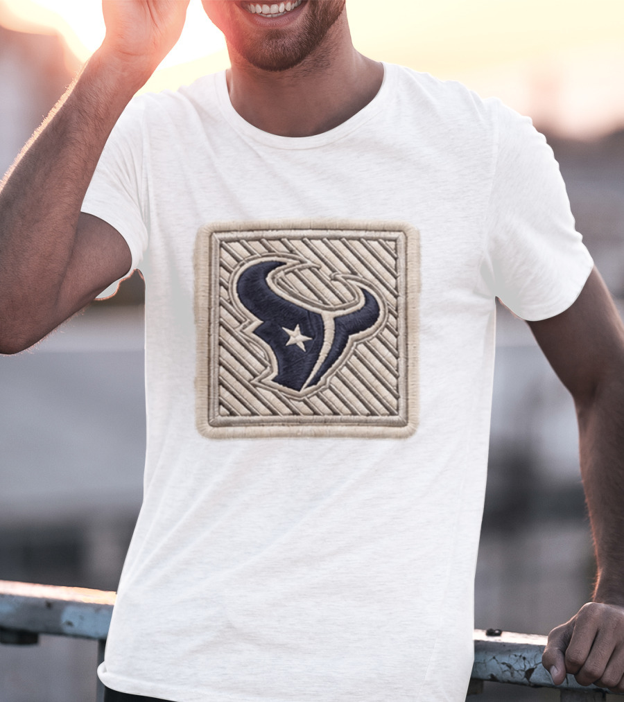 Texans 2026 Training Camp Hat Navy Bull Star Embroidery Patch T-Shirt