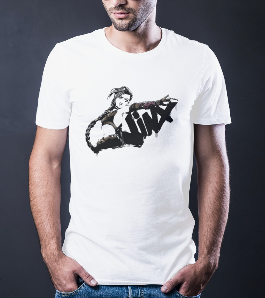 Arcane Jinx League Of Legends Season 2 Graffiti Spray Paint T-Shirt