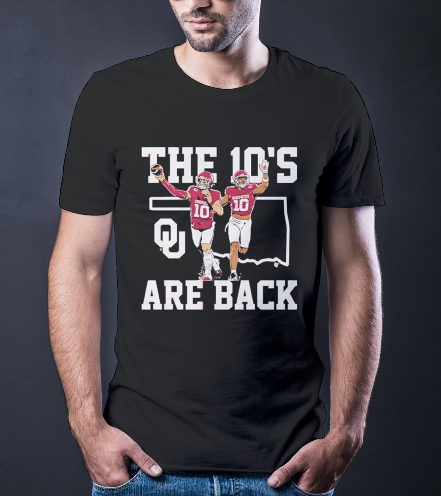 Oklahoma Sooners The 10's Are Back Football Team Pride T-Shirt