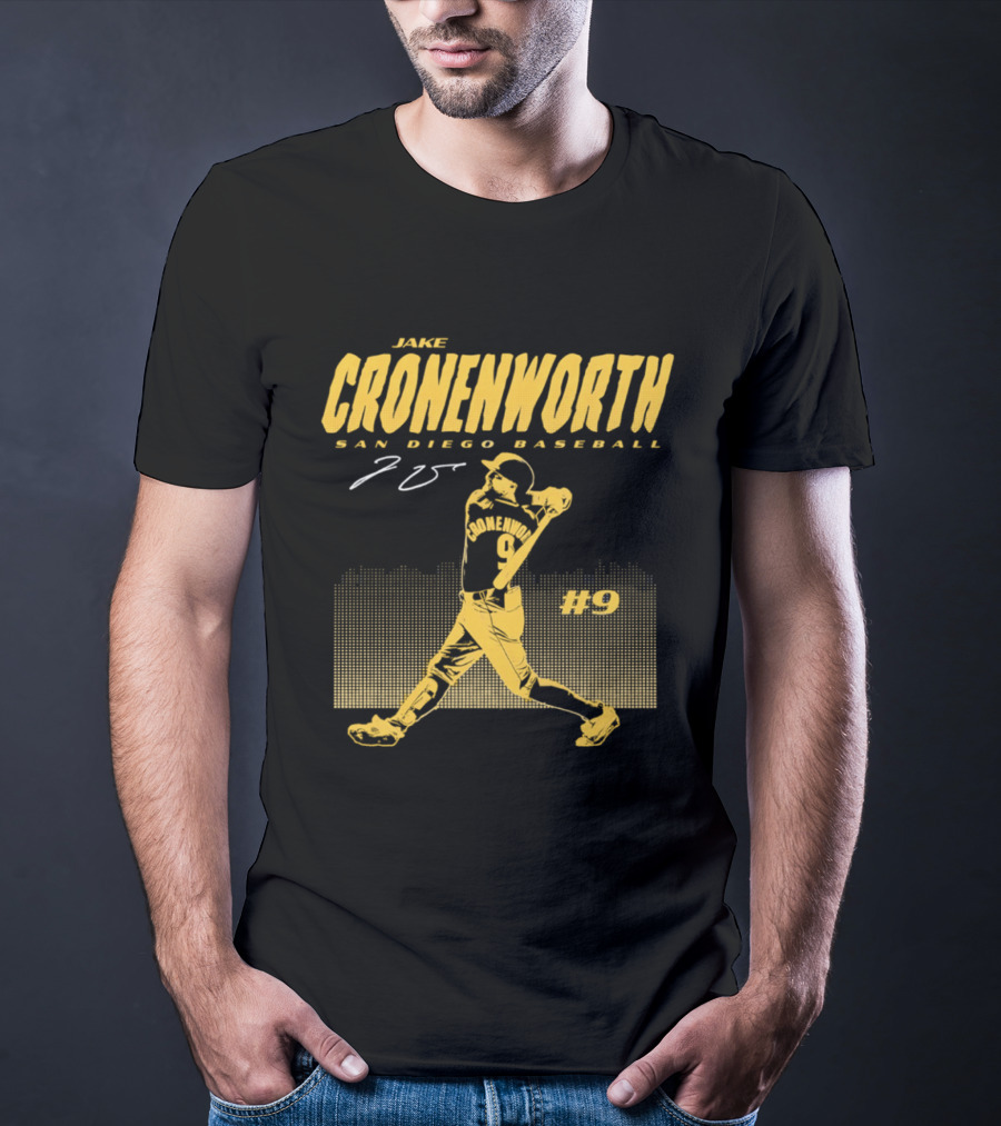 Jake Cronenworth San Diego Baseball 25 Signature Swing #9 T-Shirt