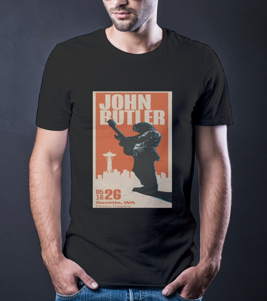John Butler Live At Moore Theatre Seattle WA May 16 2026 T-Shirt