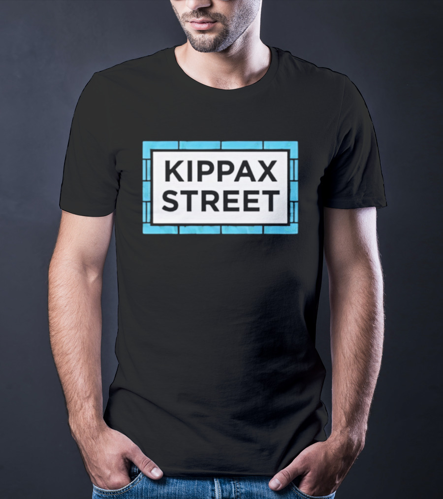 Kippax Street Sign Blue Brick T-Shirt