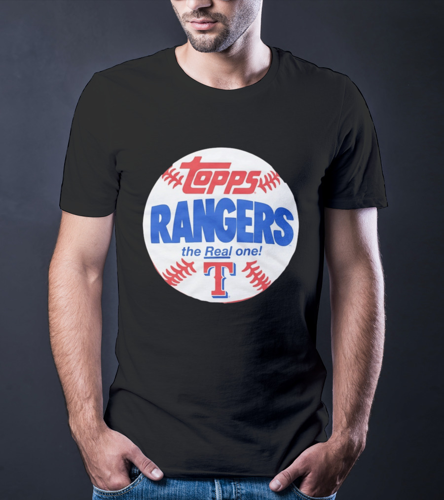 Texas Rangers Topps Baseball The Real One T-Shirt