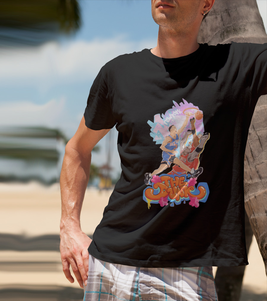 The Dunk New York Knicks Basketball Action Graffiti T-Shirt