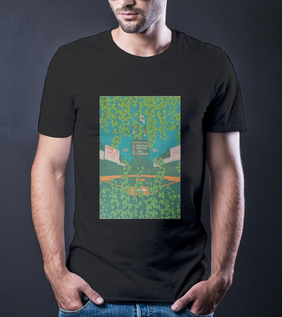 Umphrey's McGee An Evening With Brendan Bayliss Joel Cummins Garcia's Chicago IL May 16 Baseball Field T-Shirt