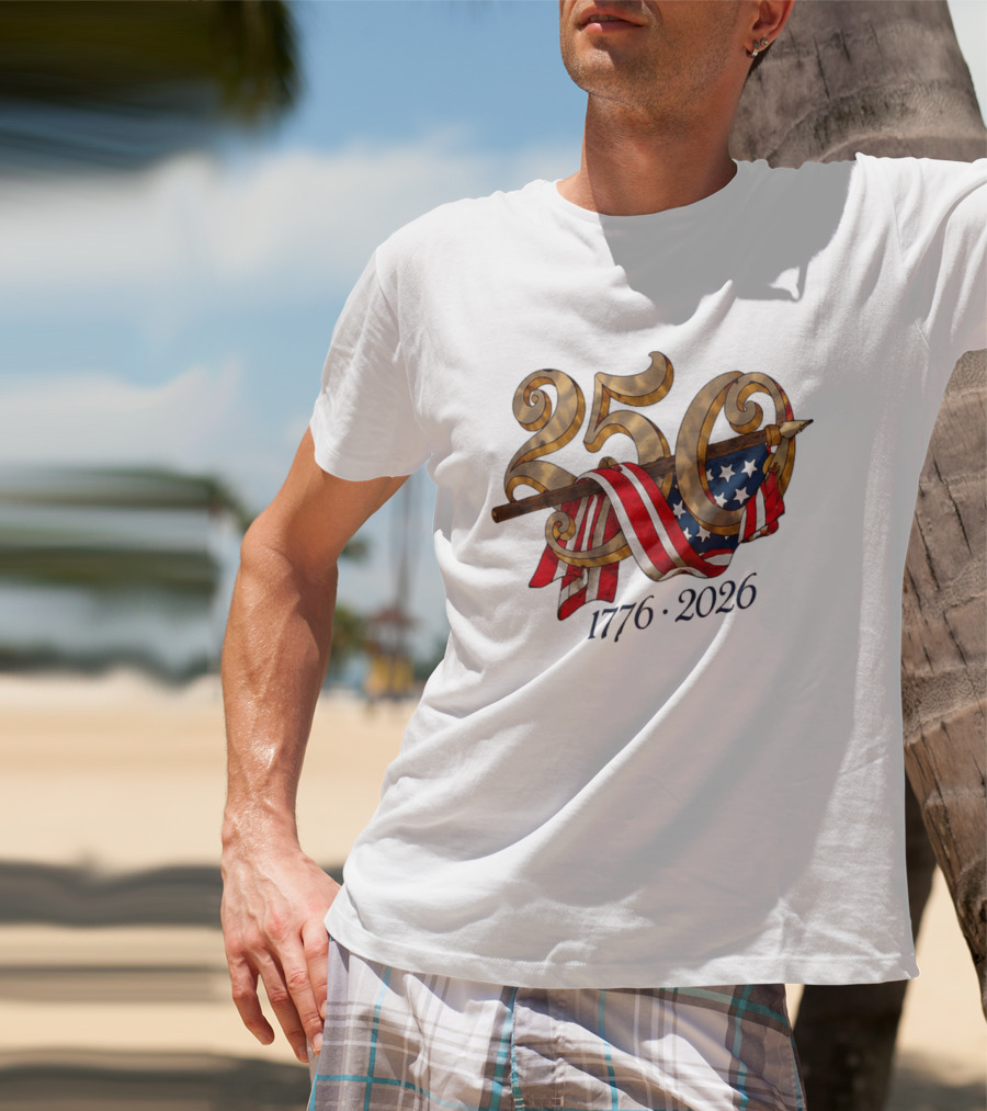 America 250 Years 1776 2026 Dodgers Celebration T-Shirt
